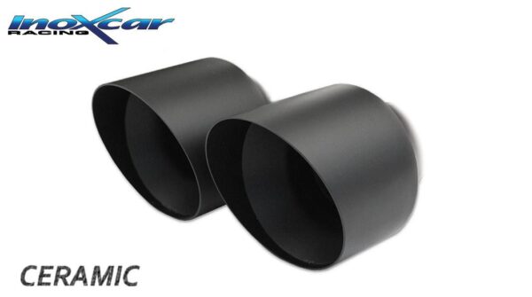 Silencioso trasero con silenciador con salida 2 x 80mm RACING BLACK CERAMIC- Ford Puma 1.0 (Inoxcar)