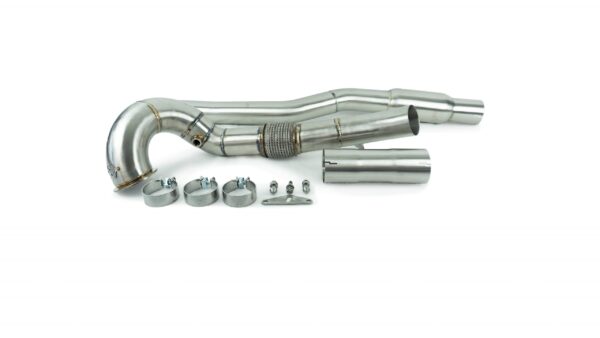 Downpipe con catalizador de 200 cels. - Audi S3 / Golf R (Drakonic)