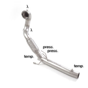 Downpipe Ragazzon 55.0789.00 Ø76 mm para Volkswagen Golf MK8 GTI y Clubsport